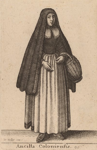 Hushjelp av Köln, 1643. av Wenceslaus Hollar