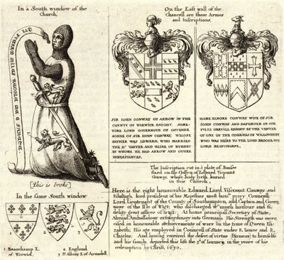 Pil (farget glass). Tilstand 2 av Wenceslaus Hollar