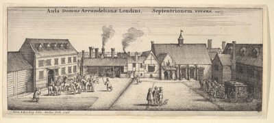 Arundel House fra nord, 1646. av Wenceslaus Hollar