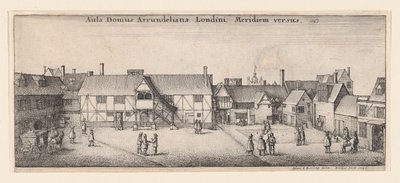 Arundel-huset fra sør, 1646., 1646. av Wenceslaus Hollar