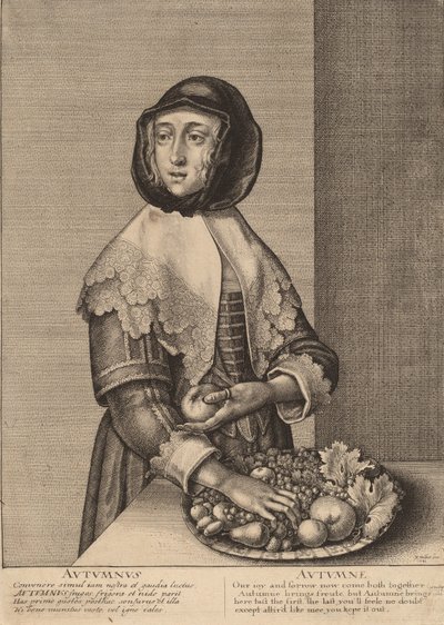 Høsten, 1641. av Wenceslaus Hollar