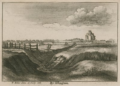 Ved Islington, New River Head av Wenceslaus Hollar