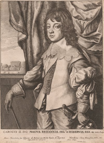 Karl II. DG: Storbritannia Fra. og kongen av Irland, etc. av Wenceslaus Hollar