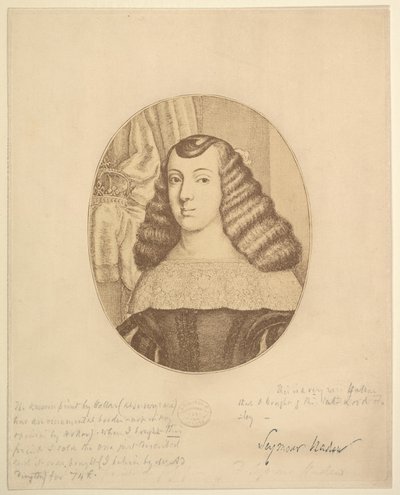 Catherine, prinsesse av Portugal, 1661. av Wenceslaus Hollar