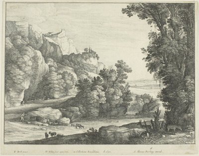 Storfe som drikker av Wenceslaus Hollar