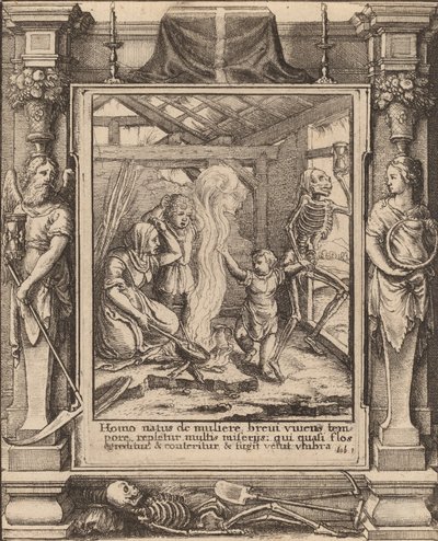 Barn, 1651. av Wenceslaus Hollar