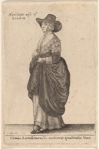 En kone av beste kvalitet i London av Wenceslaus Hollar