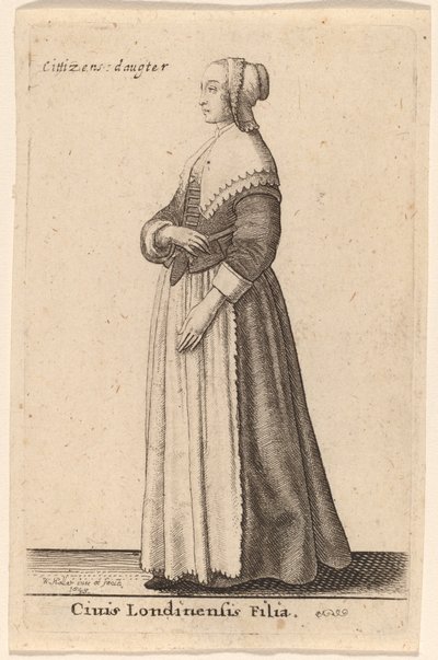 Datter av en borger av London av Wenceslaus Hollar