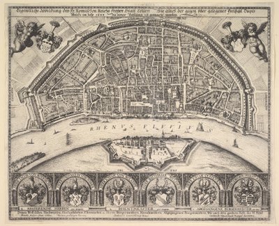 Köln og Deutz, 1635. av Wenceslaus Hollar
