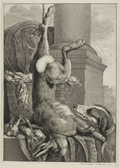 Død Hare av Wenceslaus Hollar