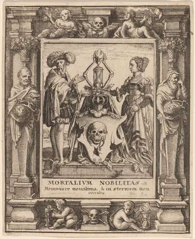 Dødens våpenskjold, 1651. av Wenceslaus Hollar