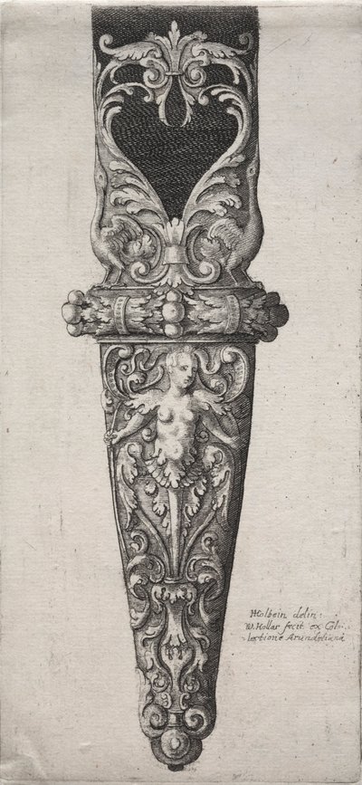 Design for dolkskjede. av Wenceslaus Hollar