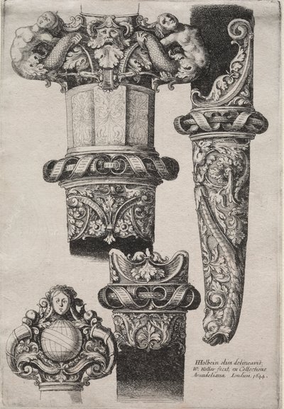 Design for Dolker av Wenceslaus Hollar
