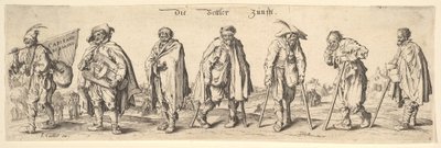 Tiggerlauget De syv tiggere, 1630. av Wenceslaus Hollar