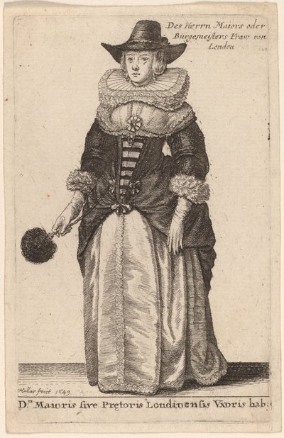 Hab for Lord Mayor eller Praetor of London: av Wenceslaus Hollar