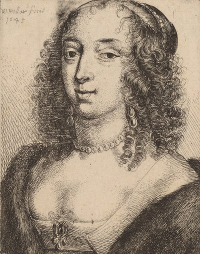 Hertuginne av Lennox, 1645. av Wenceslaus Hollar