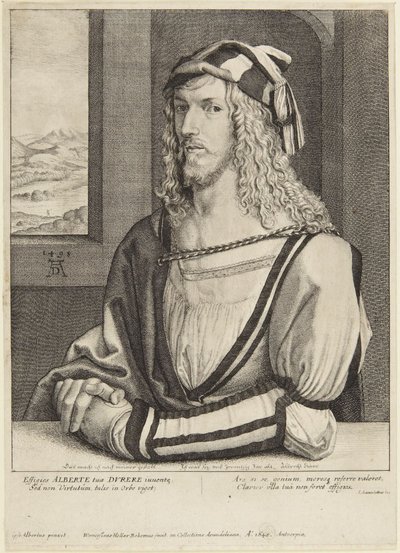 Dürer som ung mann av Wenceslaus Hollar