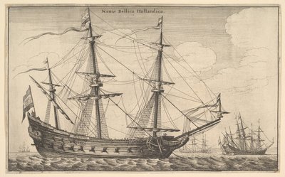 Nederlandsk krigsskip, 1647. av Wenceslaus Hollar