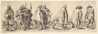 Åtte tiggere, 1630. av Wenceslaus Hollar