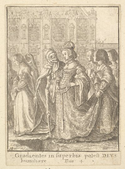 Keiserinne, fra dødsdansen, 1651. av Wenceslaus Hollar