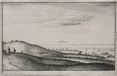 Engelsk visninger: Old Shoreham av Wenceslaus Hollar