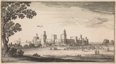 Engelsk utsikt: Windsor av Wenceslaus Hollar