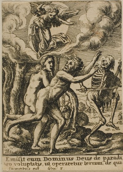 Utvisning fra paradis av Wenceslaus Hollar