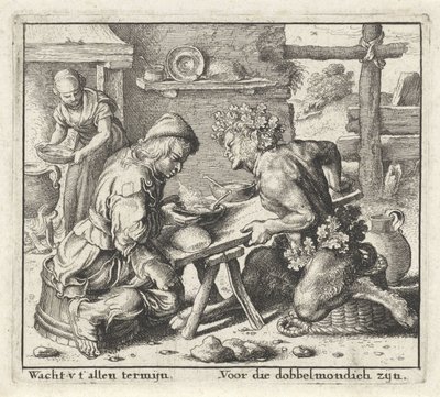 Fabel om Satyren og bonden Fables (serietittel) av Wenceslaus Hollar