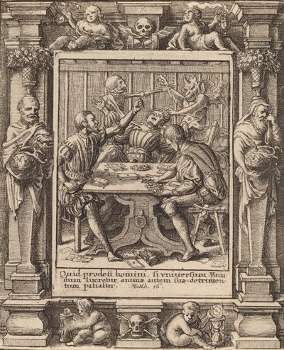Gamesters, 1651. av Wenceslaus Hollar