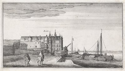 Utsikt over kanselliet ved Rhinen nær Bonn av Wenceslaus Hollar
