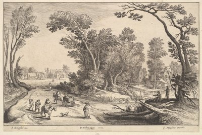 Går til markedet, 1652. av Wenceslaus Hollar