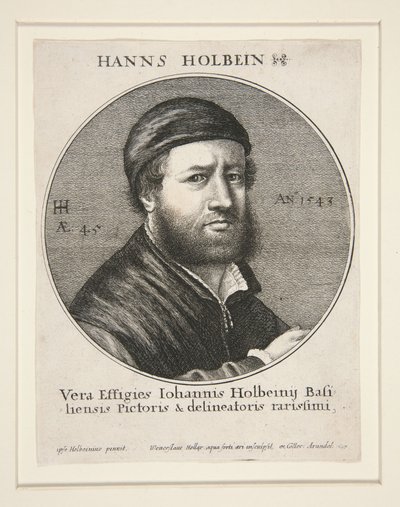 Hans Holbein den yngre (1497/8-1543) av Wenceslaus Hollar