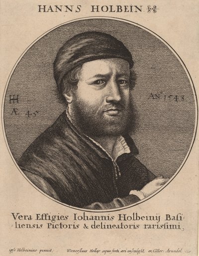 Hans Holbein den yngre, 1647. av Wenceslaus Hollar