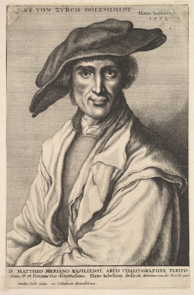 Hans von Zurich Goltshmidt, 1647. av Wenceslaus Hollar