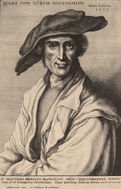 Hans von Zurch, gullsmed, 1647. av Wenceslaus Hollar