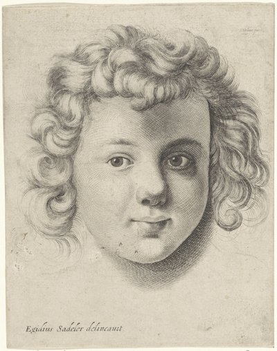 Hodet til et barn av Wenceslaus Hollar