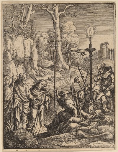 Jesus konfronterer sine kritikere av Wenceslaus Hollar