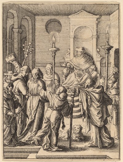 Jesus før Annas av Wenceslaus Hollar