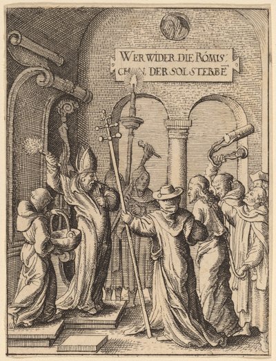 Jesus før Kaifas av Wenceslaus Hollar