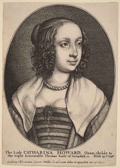 Lady Catherine Howard av Wenceslaus Hollar
