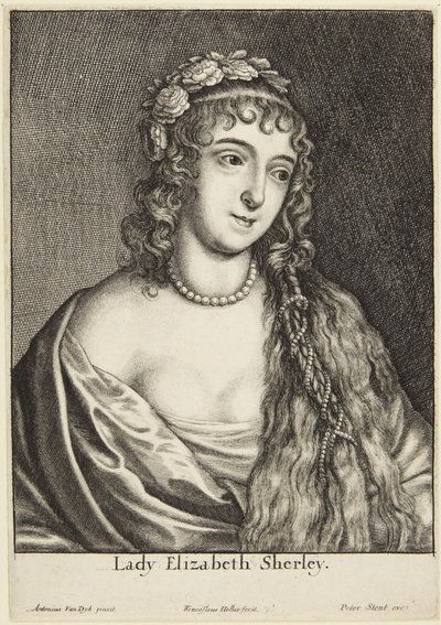 Lady Elizabeth Sherley av Wenceslaus Hollar