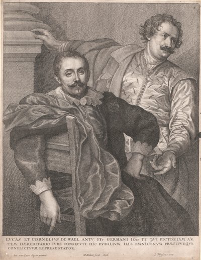 Luke og Cornelius de Wael av Wenceslaus Hollar
