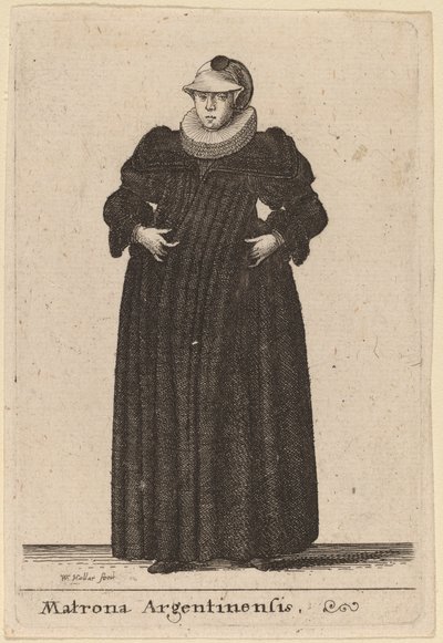 argentinsk matrone av Wenceslaus Hollar