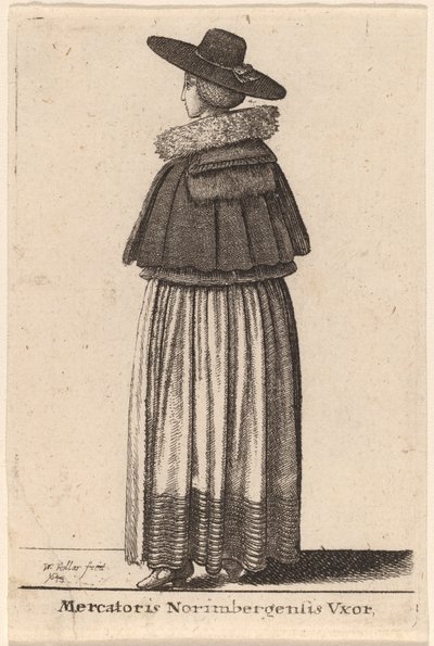 Kone til en Nürnberg-kjøpmann av Wenceslaus Hollar
