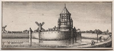 Moated byport, 1676. av Wenceslaus Hollar