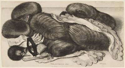 Pelsmuffer og stas av Wenceslaus Hollar