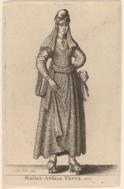 En tyrkisk hoffkvinne av Wenceslaus Hollar