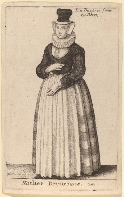 Bernerkvinnen av Wenceslaus Hollar