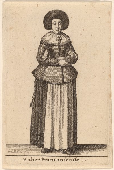 En frankisk kvinne av Wenceslaus Hollar