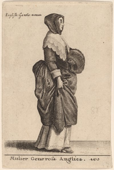 En sjenerøs engelsk kvinne av Wenceslaus Hollar